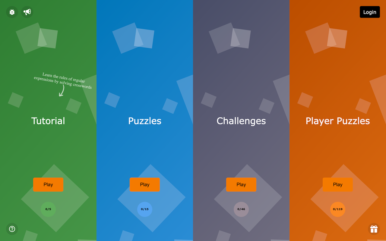 Regex Crossword screenshot